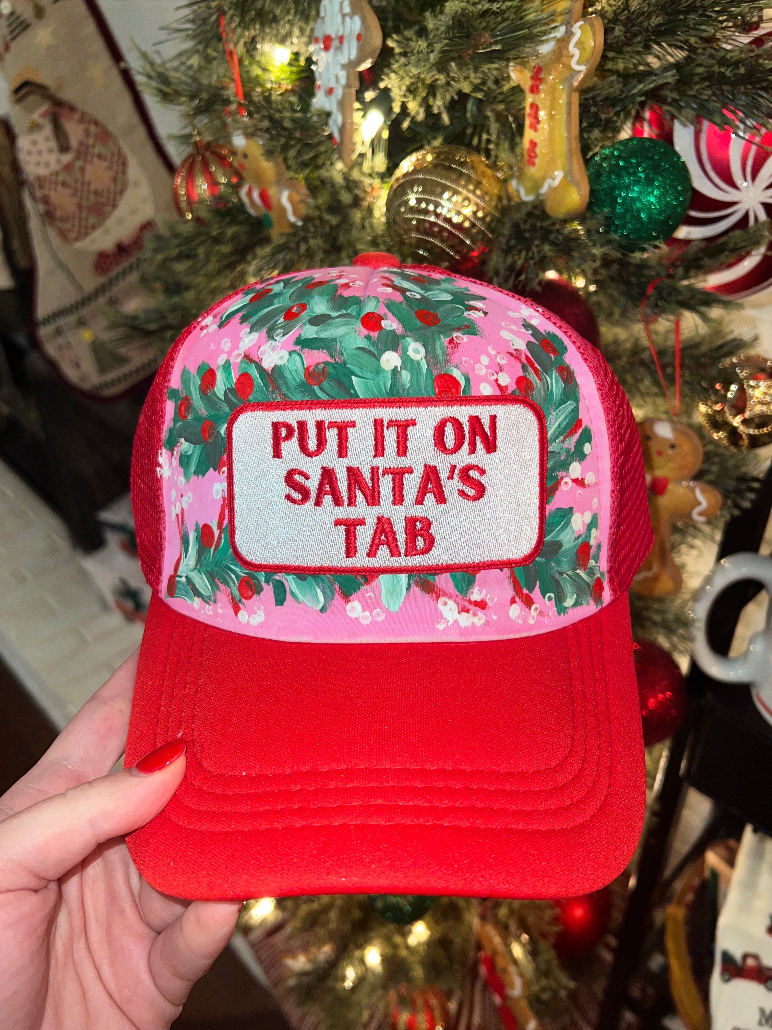Put It On Santa's Tab - Garland Girl